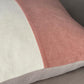 Upcycled cushion cover, 50x50cm, pink/beige