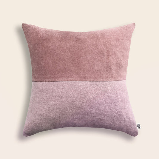 Upcycled cushion cover, 40x40cm, powder pink