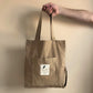 Upcycled tote bag, camel brown