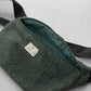 Upcycled taske, lille, skovgrøn